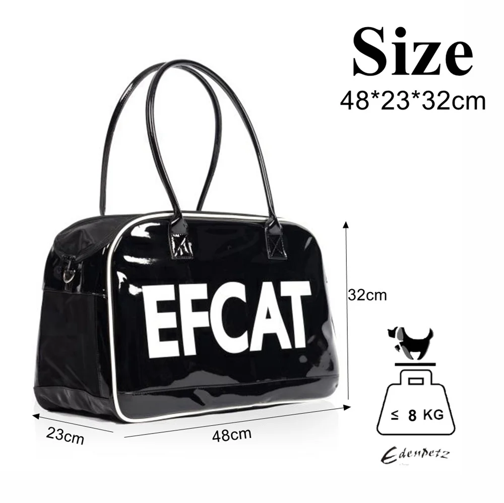 Bolsa transportadora grande prateada para gato e