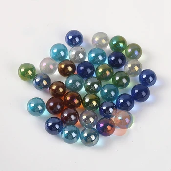 16mm Glass Marbles Balls Charms Clear Pinball Machine Home Decor for Fish Tank Vase Aquarium Toys for Kids Children 10PCS 1