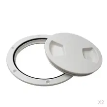 2 шт. RV водонепроницаемые Нескользящие Обзорный люк морская, для палубы плиты, Пластик, белого цвета, 5-1/2 дюймов