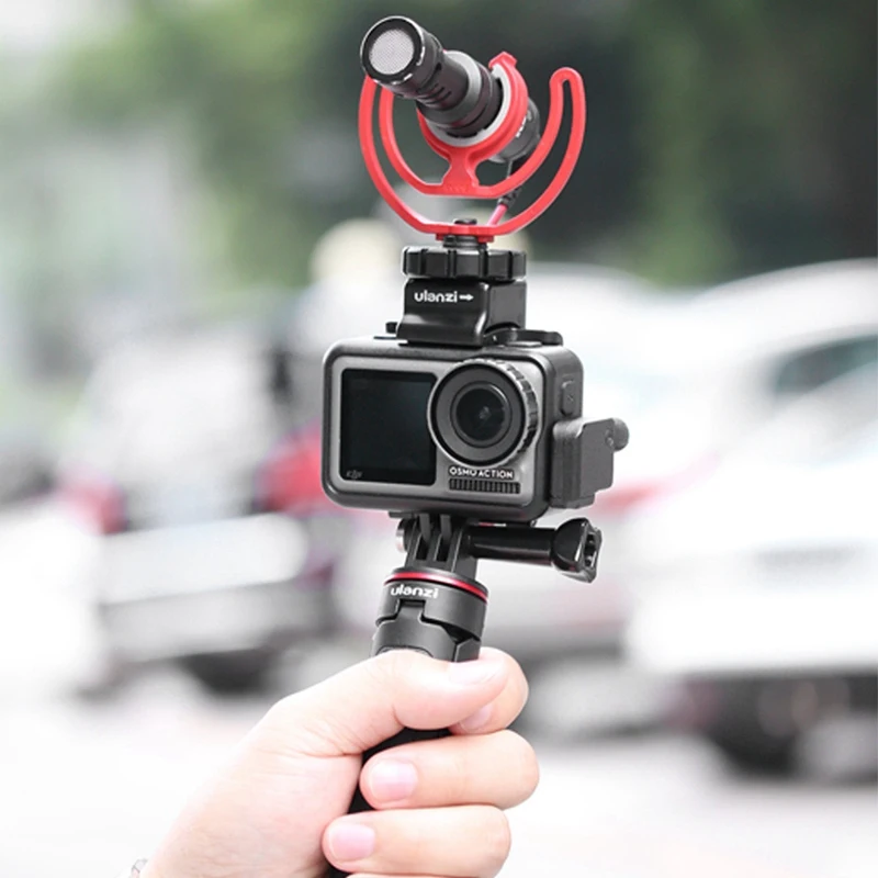 FFYY-ULANZI DJI Osmo экшн-адаптер для микрофона 3,5 мм Аудио Внешний 3,5 мм крепление для разъем TRS DJI Osmo экшн-Аксессуары