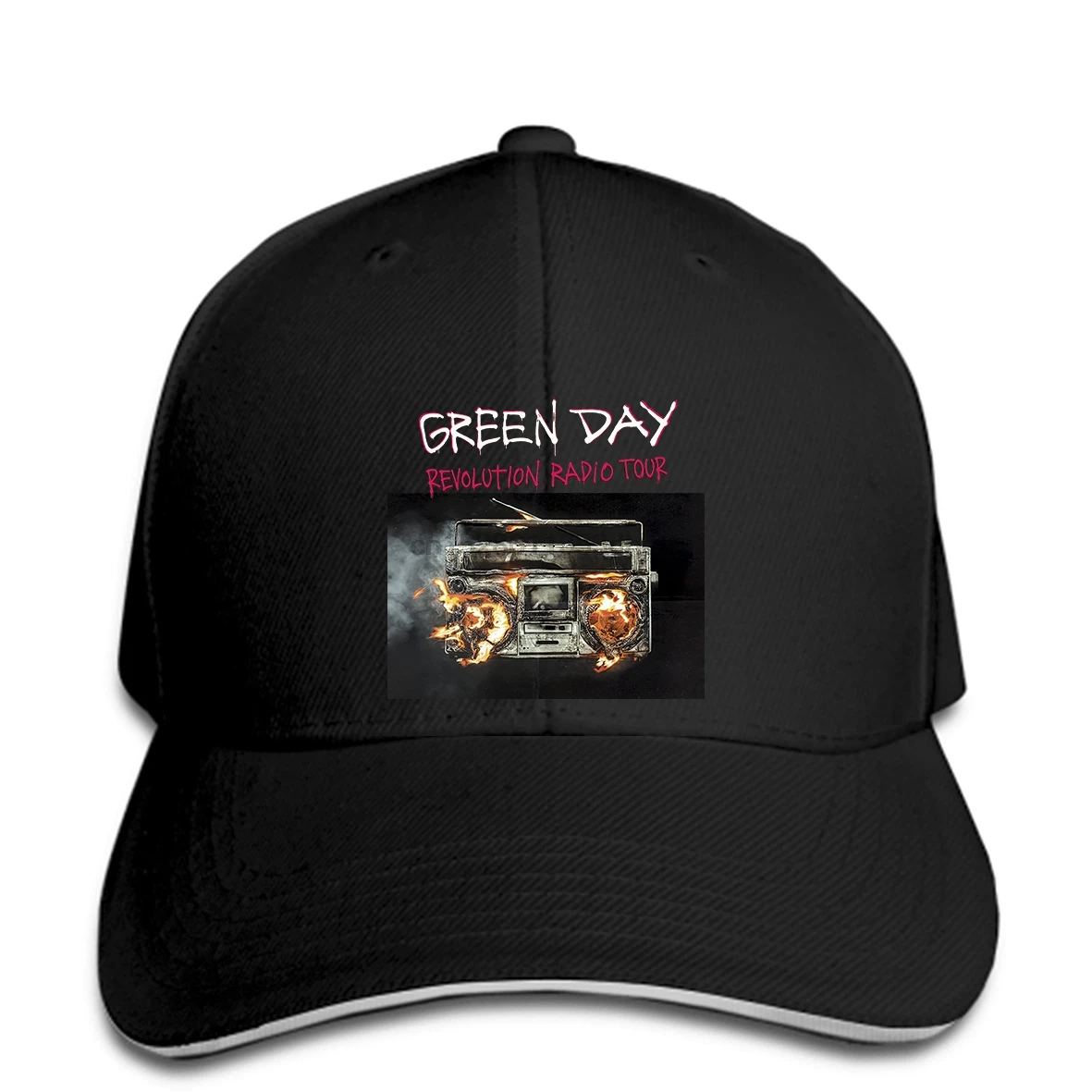 Зеленый День революция радио крышка бейсболка Официальный! Бейсбольная кепка мужская брендовая забавная Бейсболка snapback Кепка остроконечная