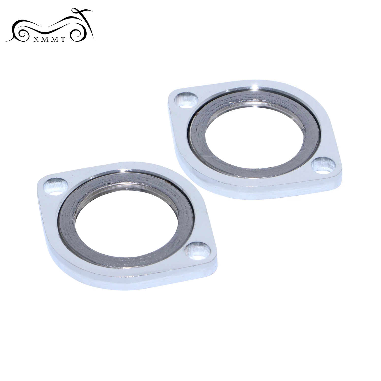 Motorcycle Street Bike Exhaust Flange Kit With Graphite Dount Gasket