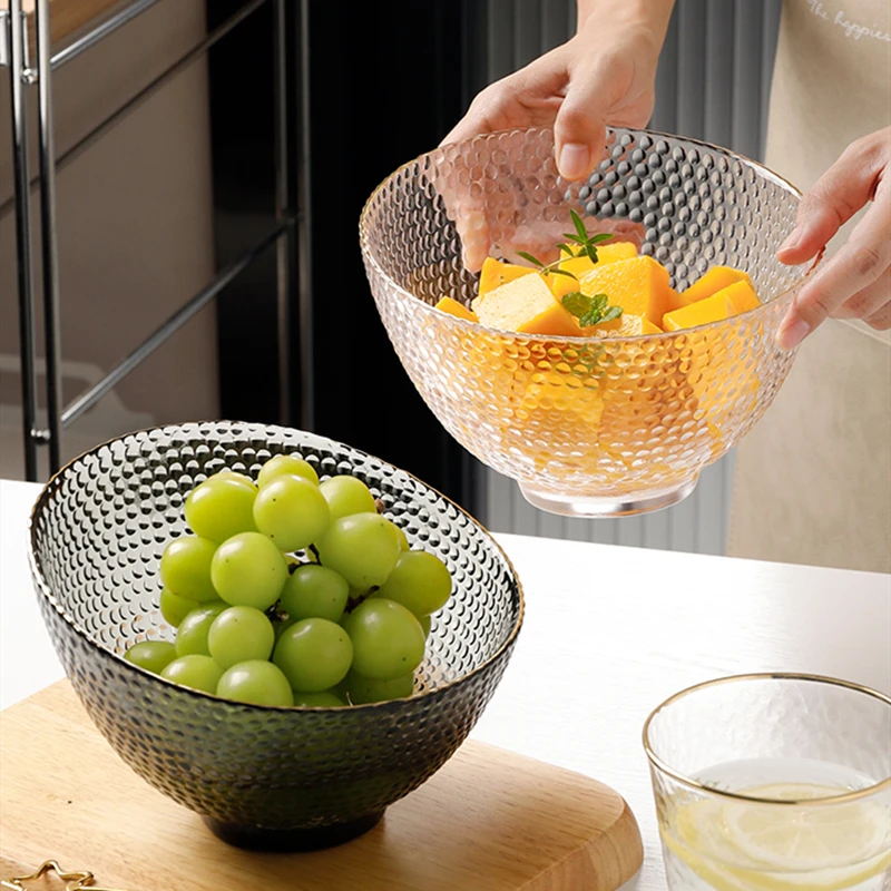 6 Inch Salad Bowl-700ml Transparent Glass Bowl-fruit Salad Dish-dessert Bowl-breakfast  Cup-mask Container - Salad Plates - AliExpress