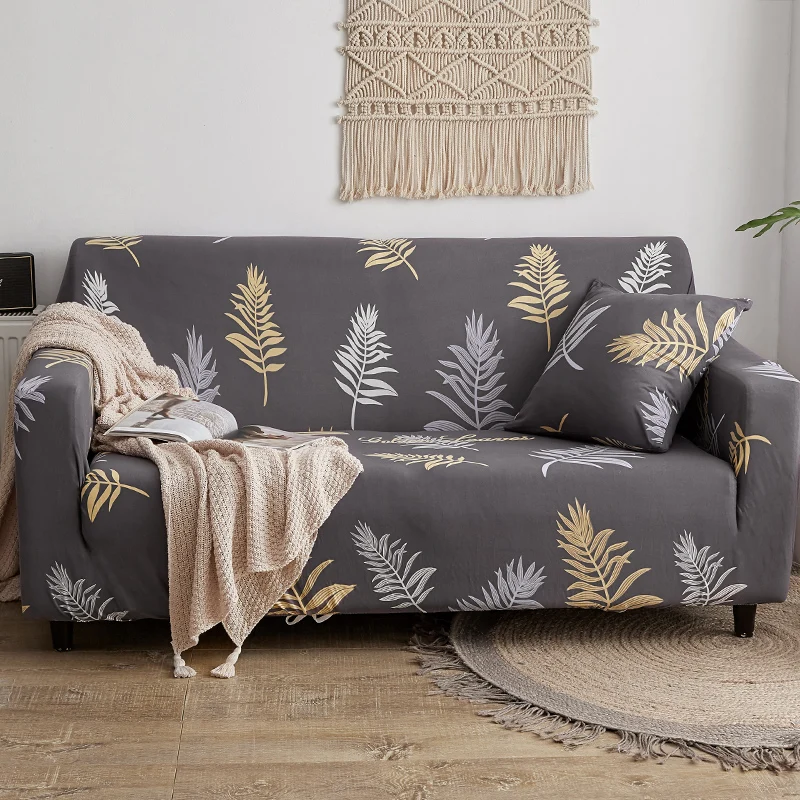 

Tropical Plants Sofa Cover Flamingos Print Couch Cover 4/3/2/1 Seater Universal Elastic Sofa Slipcovers L Shape Couch Cover Set