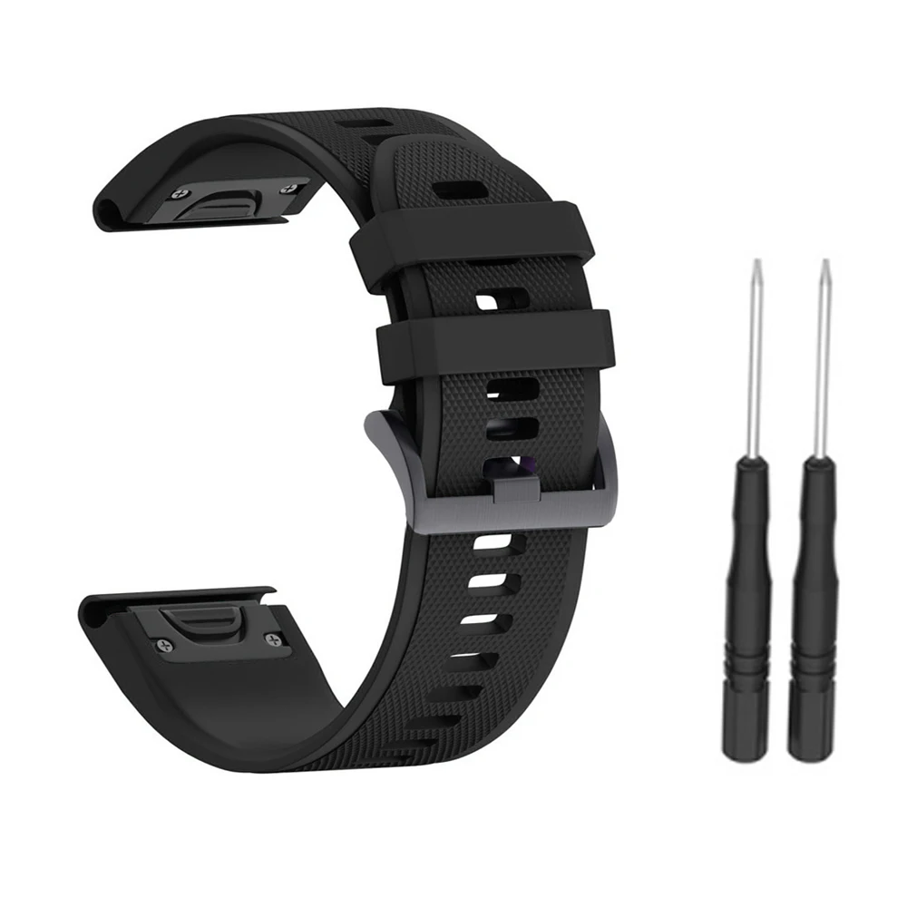 Для Garmin Fenix 3/3HR/5X/5X Plus силиконовые для фитнеса сменный Браслет для часов Ремешок подходит для 5,7"-10,23"(145 мм-260 мм) запястье - Цвет: 04