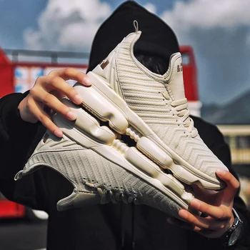 

Casual Shoes Men Air Cushion Walking Plus Size 39-46 Male Breathable Comfortable Men Sneakers Anti-Slip Fashion Footwear Sock