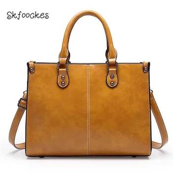 

Skfoockes Women's Bag 2020 New Handbag Rivet Doctor Bag Shoulder Bag Messenger Bag Large Capacity Fashion Bag Forwomen
