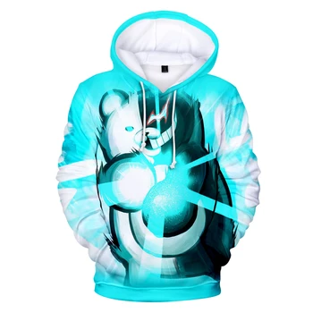 

Children Monokuma 3D Hoodies Men / Women pullovers 3D Bear black white Sportswear Cute Boys / girls Print Clothing Tops Jackets