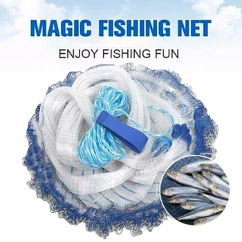 

Fishing Net Aluminum Ring USA Catch Catcher Portable Tool Outdoor Hand Throw NIN668