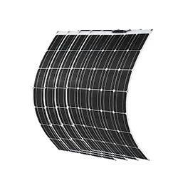 4pcs solar panel 100 Вт солнечная панель 100 Вт 200 Вт 300 Вт 400 Вт полугибкий монокристаллический фотоэлектрический модуль для 12 В батареи RV Yacht Car Home Charge - Цвет: 4pcs solar panel