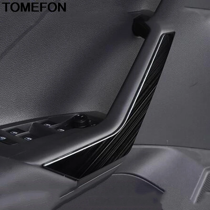 TOMEFON для Volkswagen T-Cross Автомобильная Боковая дверь внутренняя ручка полоса рамка рельефная Накладка для отделки аксессуары для интерьера SS