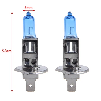

1 Pair Car Headlight H1 Lamp Super White Car Bulb 100W Fog Light DC 12V