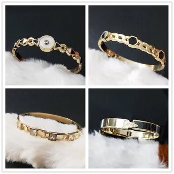 

30 Pcs/lot top quality women fashion stainless steel bangles lot luxury bangles jewelry wholesale 1029-55