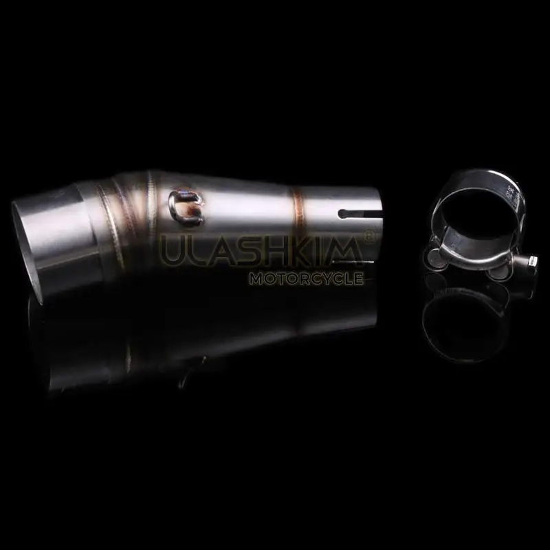 Для Kawasaki Z250 Z300 Ninja 300 2013- Ninja 250R 08-12 выхлопная система без шнуровки глушитель Соединительная труба средняя труба Escape slip-on