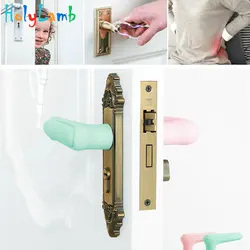 Protection des poignées de porte en Gel de silice, 1 pièce, Protection des enfants, Protection des enfants, arrêt de porte, verrou de sécurité 
