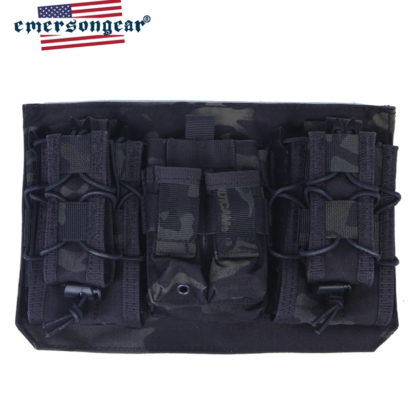 Emersongear Emerson подсумок маг Мешок Molle модульные штурмовики панель передняя для плиты перевозчика пистолет тройной Открытый Топ