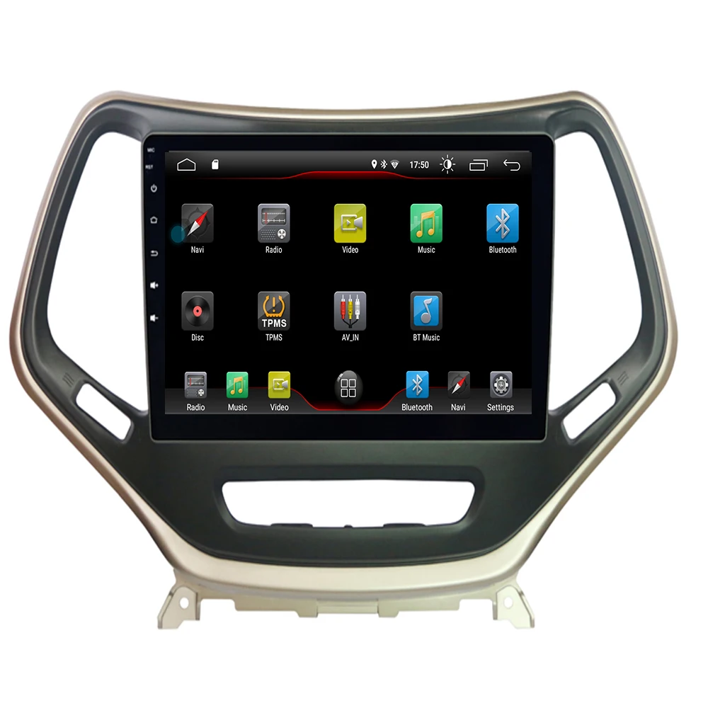 Clearance 10.2" 2 din android 9.0 Car Radio Car DVD Player for jeep cherokee 2014-2019 head unit Car Audio Stereo BT USB 3G  camera maps 0