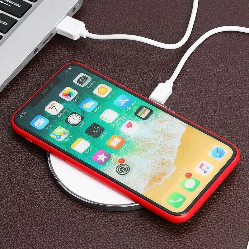 10 Вт Быстрое беспроводное зарядное устройство USB Qi зарядное устройство для iPhone XS Max XR X 8 Plus
