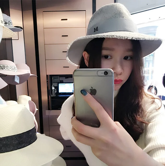 01912-HQ-FW027 британский стиль шерсть кружева Леди Шляпа Fedora женщин Панама джазовая, шляпа