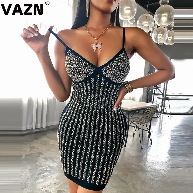 Лидер продаж 2020 черное высококлассное тонкое платье-мини с высокой талией и