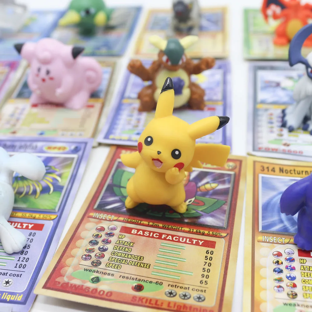 Куклы-Покемоны Takara Tomy с карточками коллекционные игрушки для детей боевые