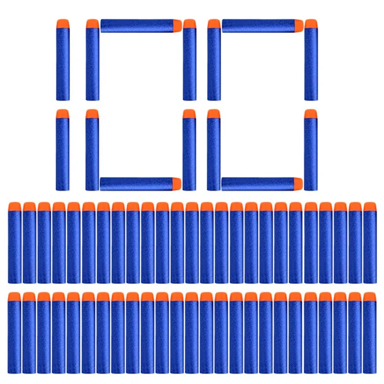 100 шт для пуль Nerf, мягкая полая головка 7,2 см, запасная игрушка дартс, пули для пуль серии Nerf, бластеры, рождественский подарок для детей