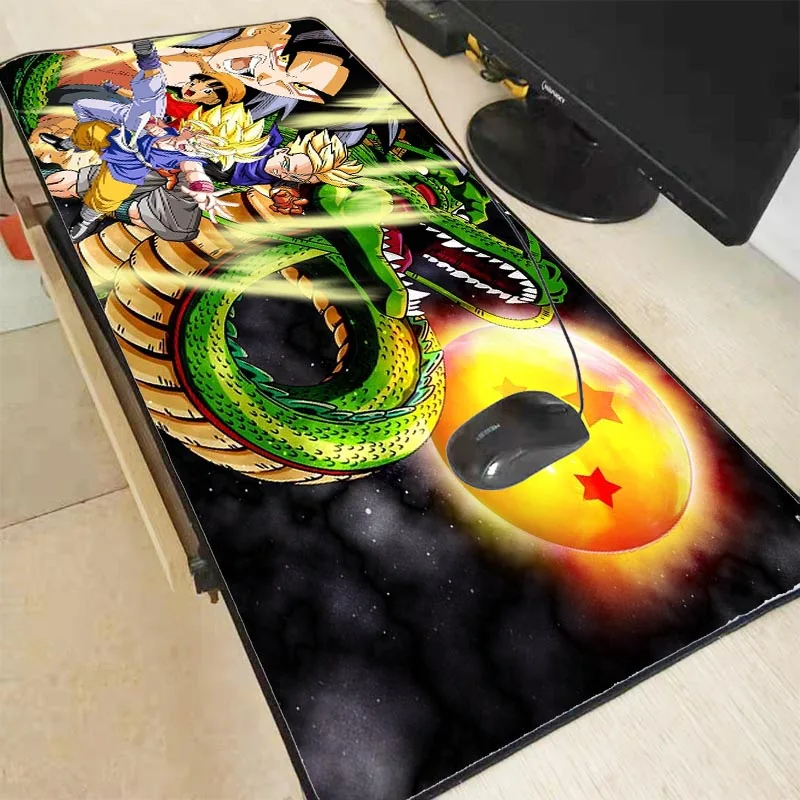 Mairuige аниме Dragon Ball Z игра большой запирающийся край игровой коврик для мыши настольная Панель ноутбук ПК компьютер размер для 400*900*4 мм