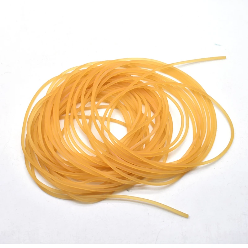 2mm Solid Rubber Fishing Line High Elastic Band Strapping Fishing Line 10m Elastic Tennis Slingshot Rope Tied Lines slingshot accessories