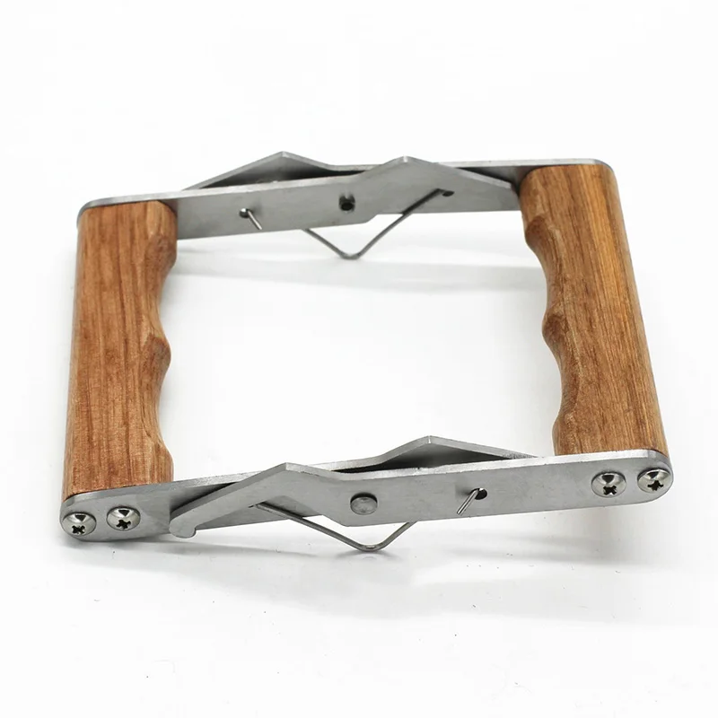 2PCS Frame Grip with Wooden Handle- Beekeeping Stainless Steel Holder, Lifter, Gripper Tool Beekeeping Equipment Bee Hive Frame