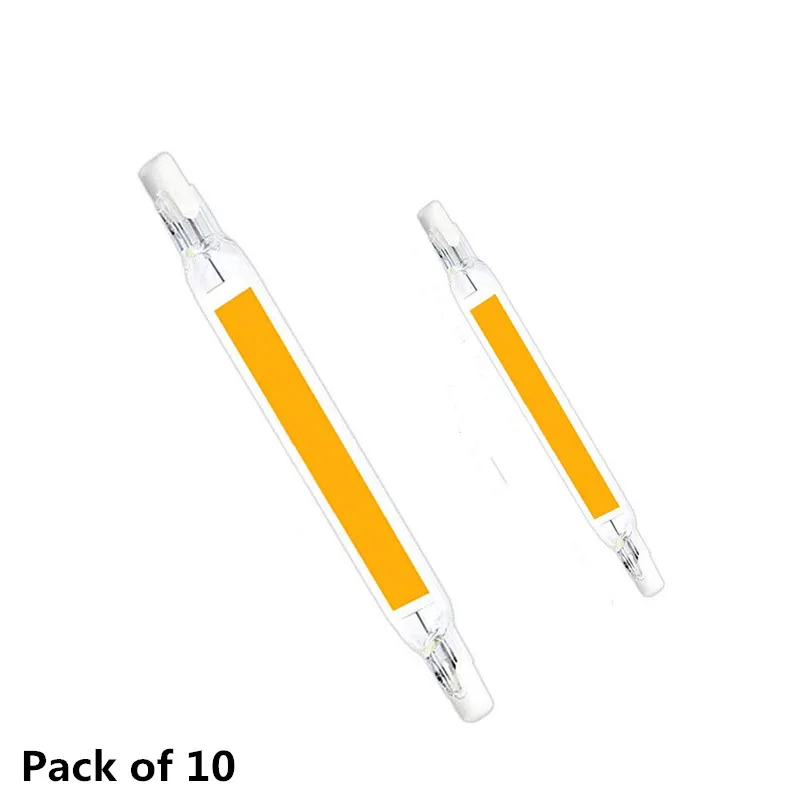 Мини лампа в виде кукурузы Диммируемый стеклянный R7S светодиодный светильник 10