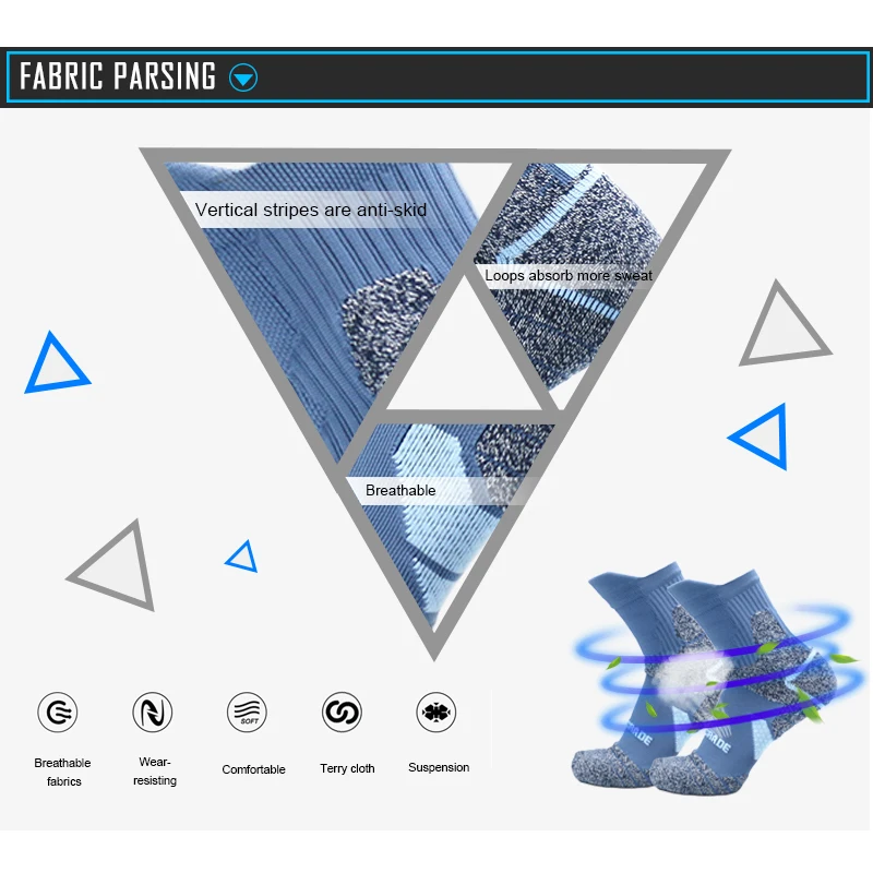 UP GRADE Man Women Basketball Socks Bradyseism Running Quick Dry Climbing calcetines Ciclismo Fietssokken Sokken Sneakers