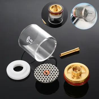 

5pcs TIG Welding Torch Cup Champagne Nozzles Tools For 2.4mm 3/32\\\\\\\" WP-9/20/25