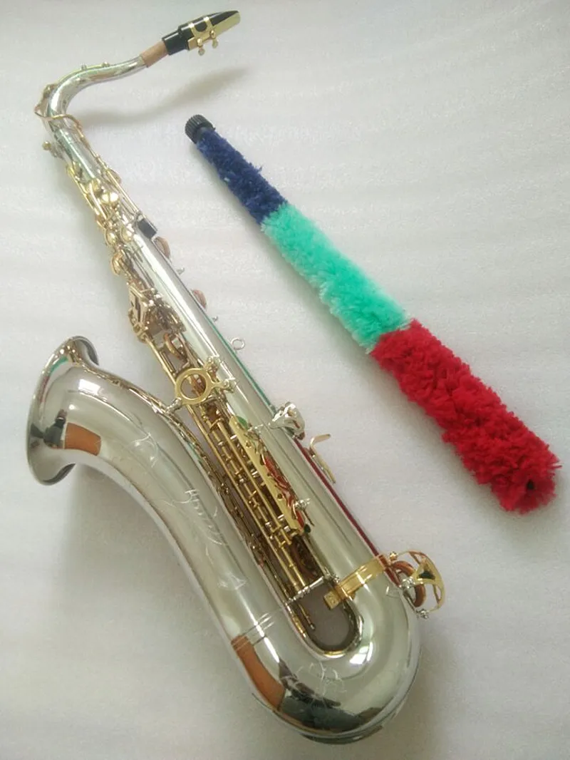 Высококачественный тенор саксофон никелированный Серебряный мундштук для саксофона-тенора и чехла