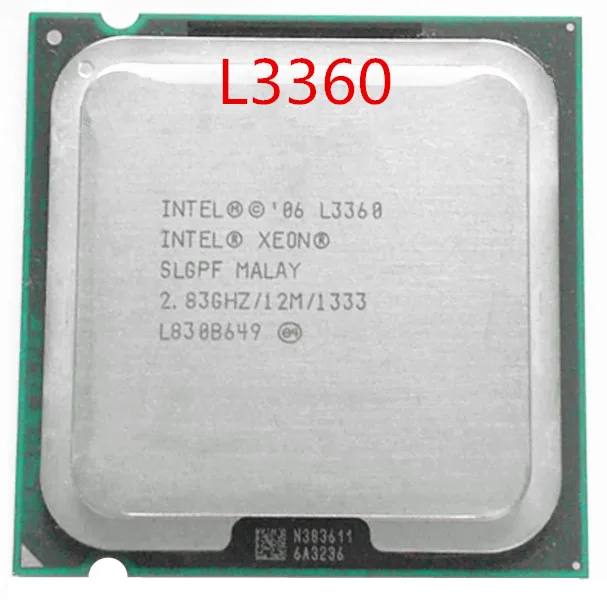 L3360 2,83 GHz 4 четырехъядерный 12M LGA 775 кэш-сервер cpu поцарапанный кусок