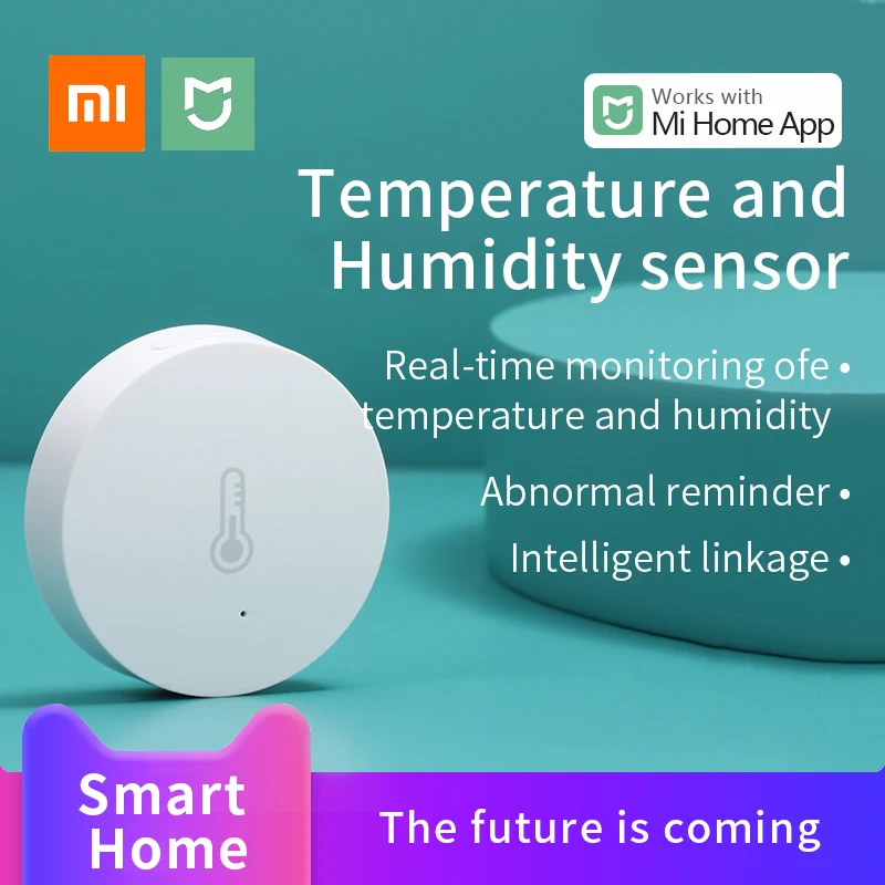 Умный датчик влажности и температуры Xiaomi Mijia Zigbee работает с Mi Home gateway