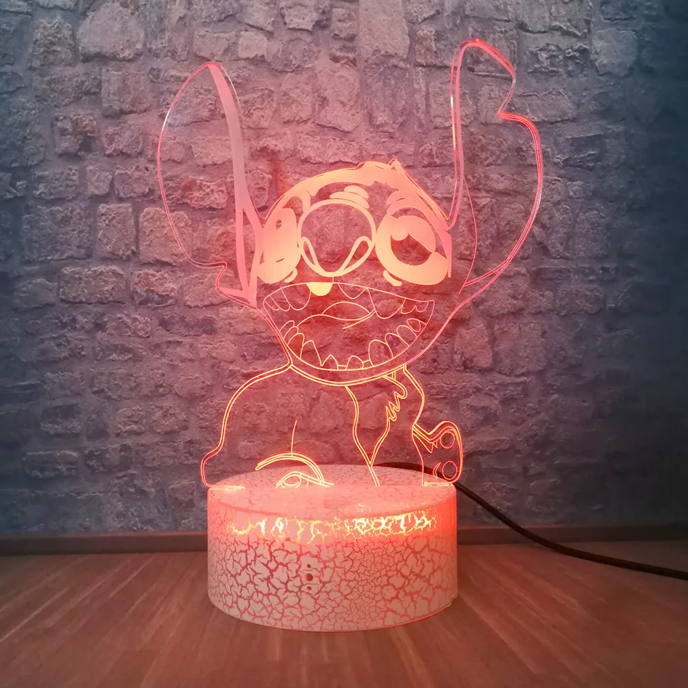 Прямая милый подарок для девочек 3D светодиодный стежка лампа Иллюзия украшения дома для Ребенка Лучший сладкий для дня рождения, рождественский подарок