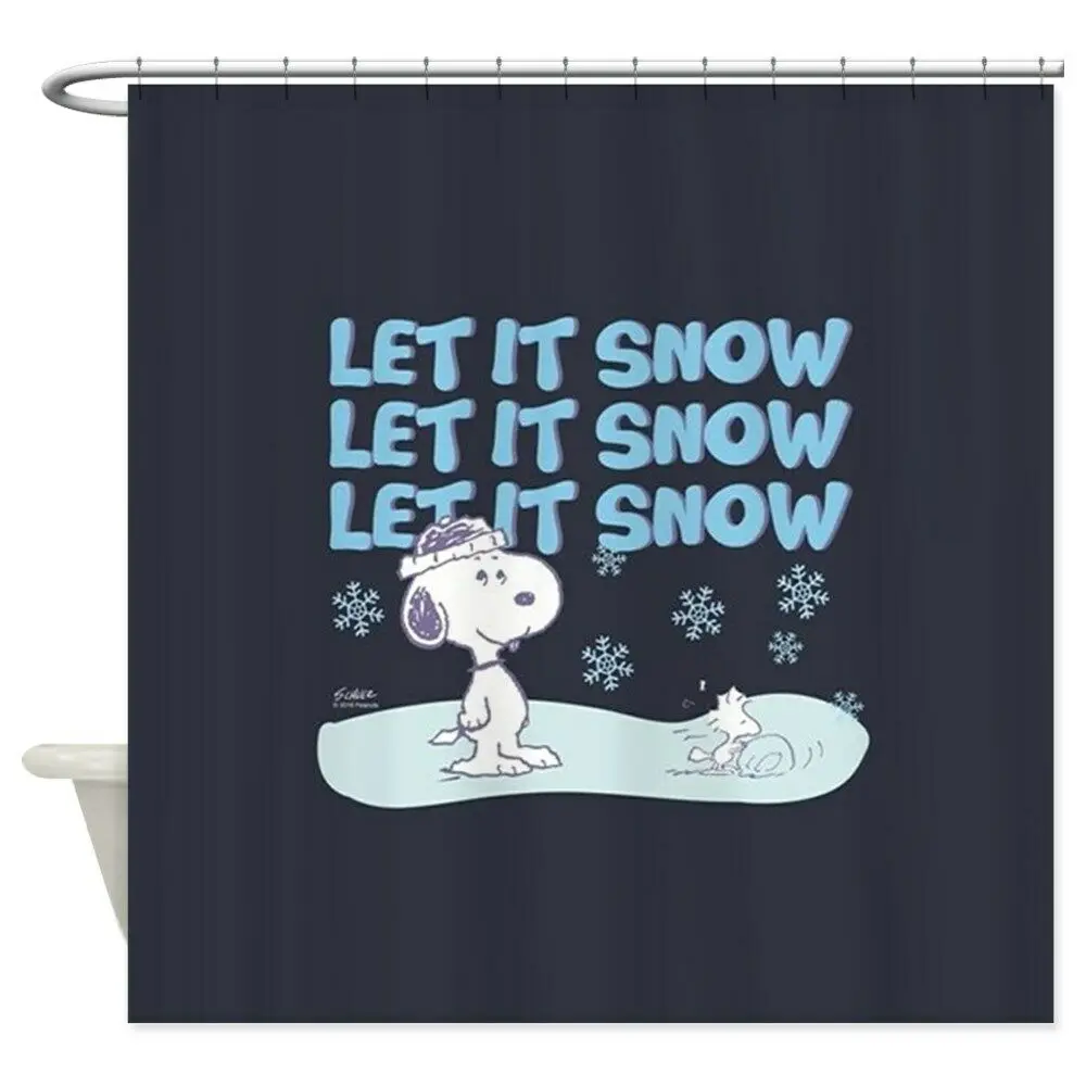 Уникальная Штора для душа Let It Snow Full Bleed