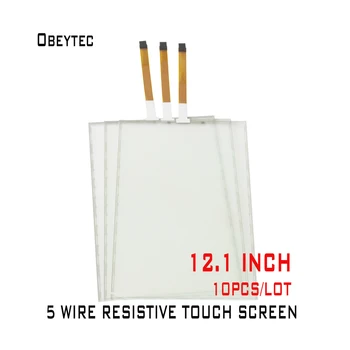 

TS121A5K01*10PCS 12.1 inch 5 wire touch screen resistive technology, 16:10, AA 261.1*163.2mm, OA 275.8*178mm, 10pcs panel only