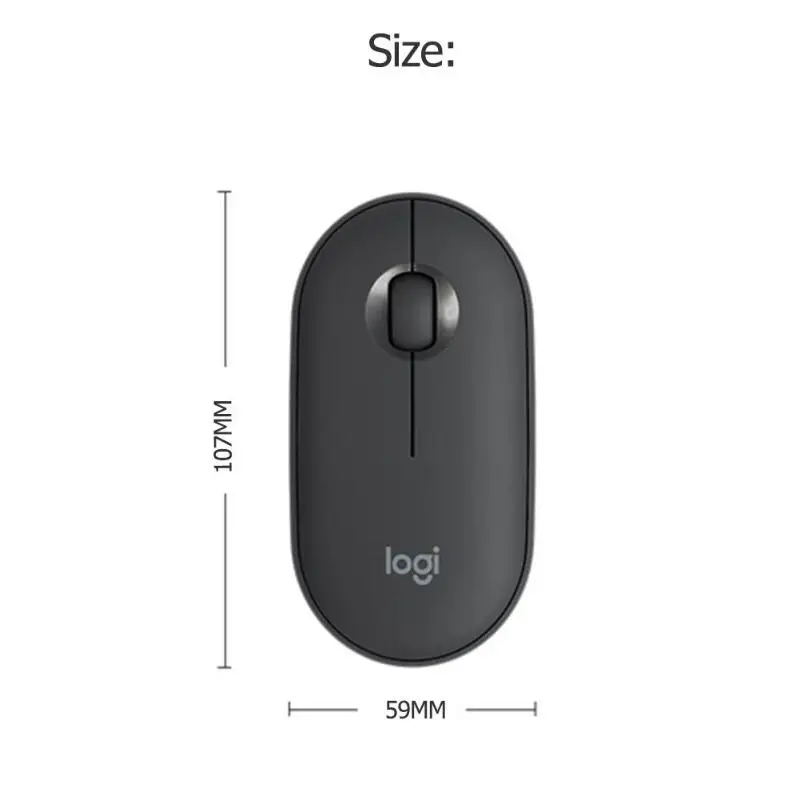 Новейшая модная тонкая мини-мышь с Bluetooth, 1000 dpi, 100g, Высокоточная оптическая отслеживающая, унифицирующая цветная мышь