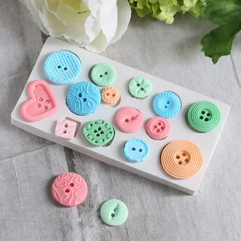 

Silicone Button Shapes Cake Mould DIY Fondant Chocolate Cookie Ice Silicone Mold Candy Mold Cake Baking cake decorating tool