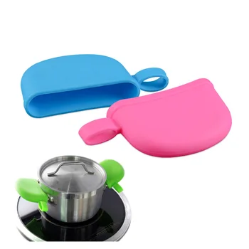 

1PCS Silicone Pot Handle Cover Pot Cookware Wok Soup Pot Durable Heat-Resistant Non-slip Silicone Pot Earmuffs Kitchen Supplies