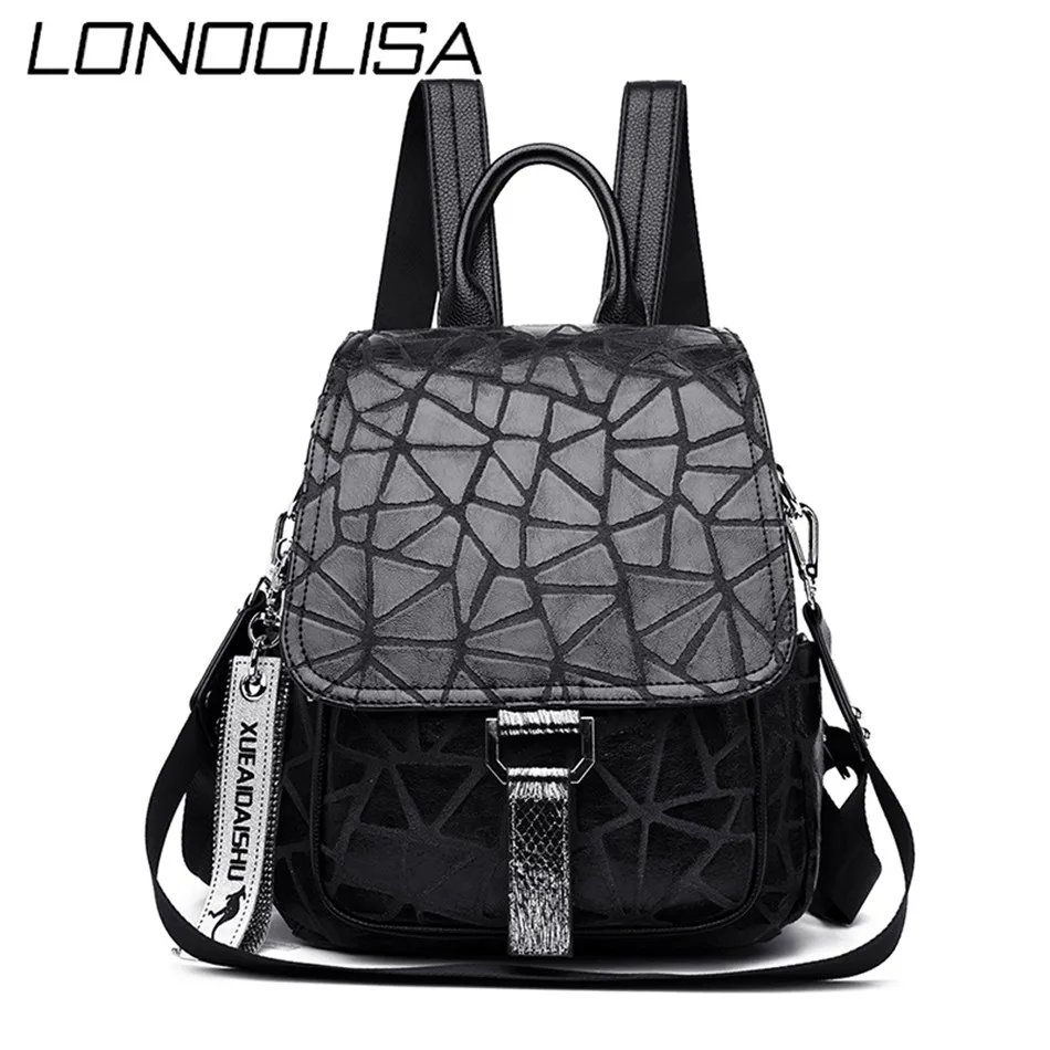 Женские кожаные рюкзаки 2020 винтажная женская сумка на плечо для путешествий