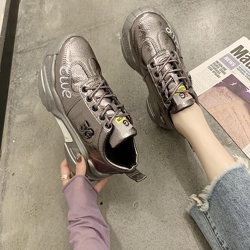 

Womens Sneakers Shoes 2018 Fashion Women's Heels Tennis Female Casual Woman Platform shoes Woman-shoes Designer Trainers Thick