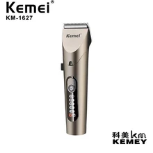 Kemei триммер для волос KM-1627 электрическая машинка для стрижки волос ЖК-дисплей большой емкости батарея Профессиональная Беспроводная Машинка для стрижки волос Низкий уровень шума