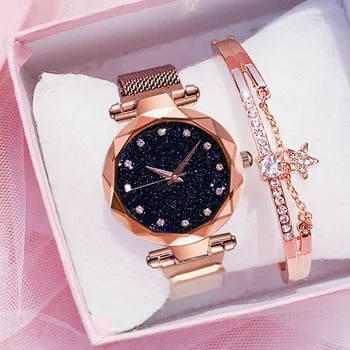 

2020 Luxury Diamond Women Watches For Ladies Magnetic Starry Sky Clock Female Quartz Wrist Watch relogio feminino zegarek damski