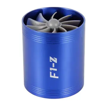 

Car Turbine Supercharger F1-Z Turbo Charger Single Double Air Filter Intake Fan Fuel Gas Saver Kit Auto Replacement Part
