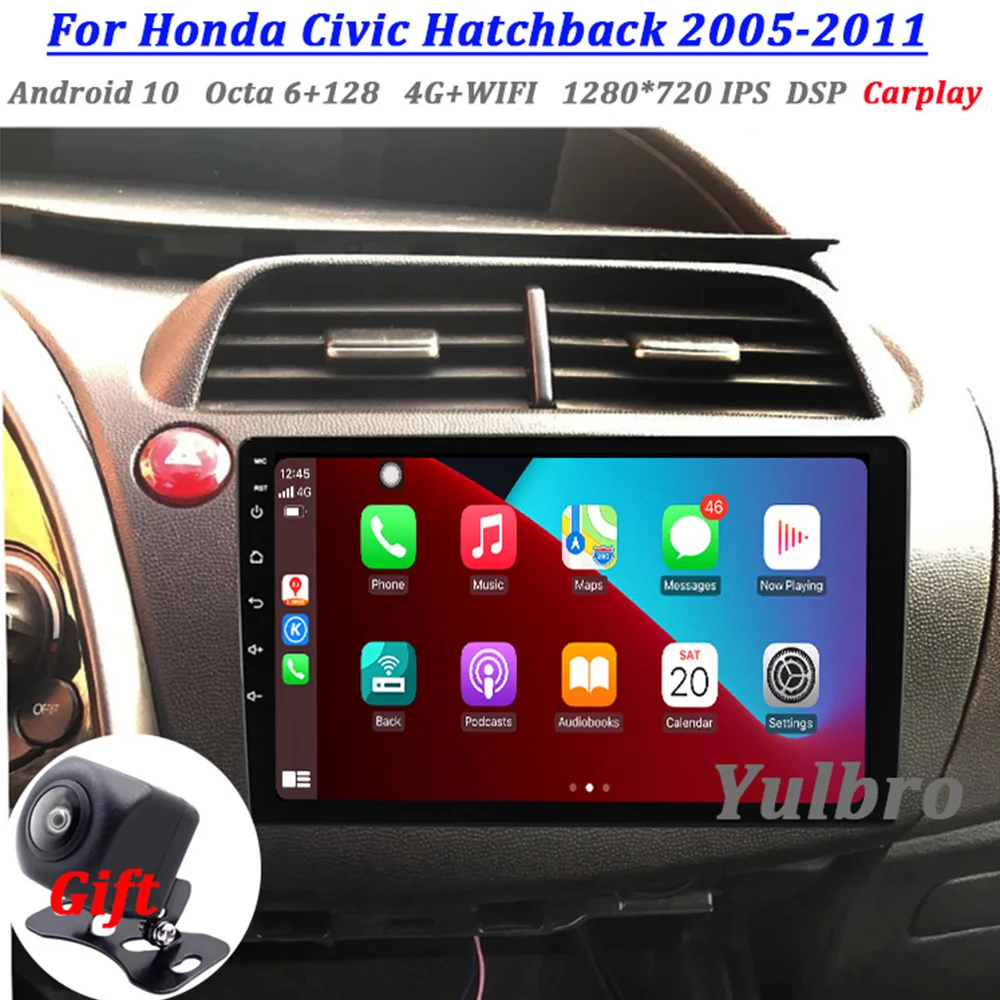 Автомобильный Dvd-плеер на Android для Honda Civic Hatchback 2005-2011 радио стерео мультимедийное