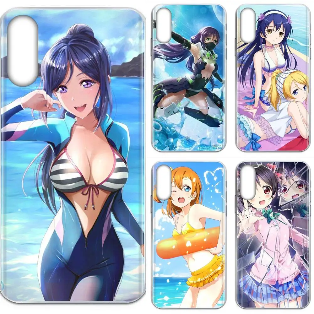 Бикини сексуальные Love Live аниме для девочек ТПУ Популярные LG K50 Q6 Q7 Q8 Q60 X Мощность 2 3