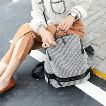 

AMELIE GALANTI backpack women 2019 Travel Bag Large Capacity Mesh Breathable Wild Backpack canvas backpack cute backpack