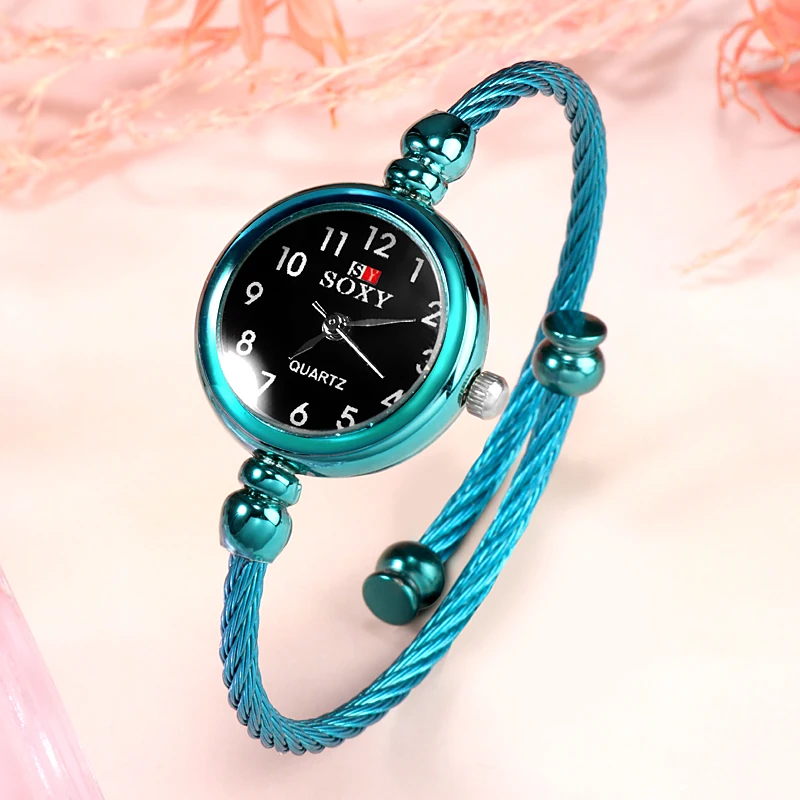 Relogio Feminino SOXY Модные женские браслет раскошный ремешок для часов женские часы Классический арабский цифровой дизайн женские часы